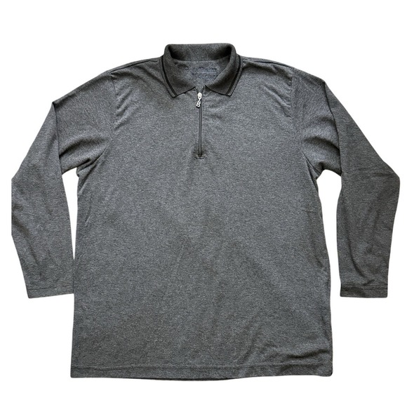 Bogner Other - Bogner 1/4 Zip Long Sleeve Polo Shirt Mens XL Grey Lufthansa First  Knit‎ qq01